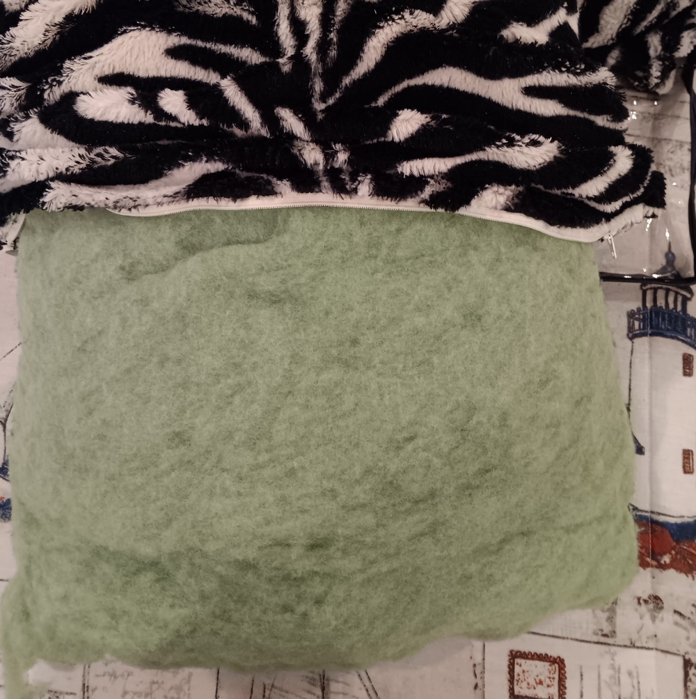Fleece Zebra Print Body Pillow - Picture 5 of 5